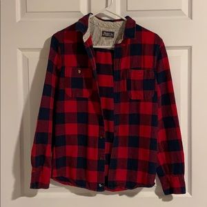 Men’s Small Fits like Women’s Med Plaid Shirt